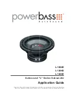 PowerBass L-1004D Application Manual preview