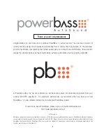 Preview for 2 page of PowerBass L-1004D Application Manual