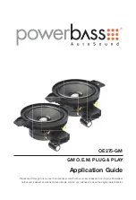 Предварительный просмотр 1 страницы PowerBass OE275-GM Manual