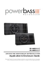 PowerBass PS-AWB101T Application & Enclosure Manual предпросмотр