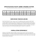 Preview for 4 page of PowerBass PS-WB102 Application & Enclosure Manual