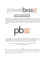 Предварительный просмотр 2 страницы PowerBass RTA-110 Application Manual