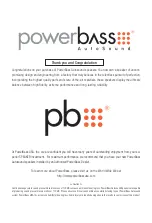 Предварительный просмотр 2 страницы PowerBass S-275CH Application Manual