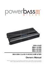 Предварительный просмотр 1 страницы PowerBass XMA MINI Owner'S Manual