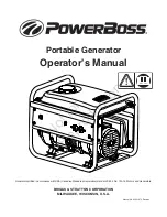 Предварительный просмотр 1 страницы PowerBoss 030665-01 Operator'S Manual