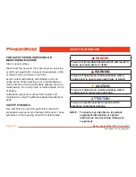 Preview for 18 page of PowerBoss 82 Europe User Manual