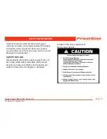 Preview for 19 page of PowerBoss 82 Europe User Manual