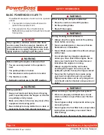 Preview for 10 page of PowerBoss 9XDLXDSLBR Service Manual