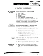 Preview for 23 page of PowerBoss CORE 50 Owner'S Manual