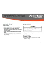 Предварительный просмотр 21 страницы PowerBoss Nautilus Hi-Dump PB45HDSL Service Booklet