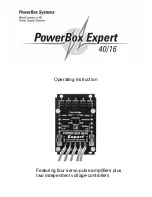 Preview for 1 page of PowerBox Systems 40/16 Operating Instruction