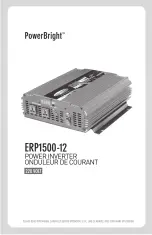 PowerBright ERP1500-12 Installation Instructions Manual preview