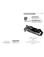 Preview for 1 page of Powerbuilt 640818 Operating And Maintenance Instruction Manual