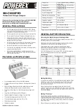 Powerex MH-C9000PRO Manual preview