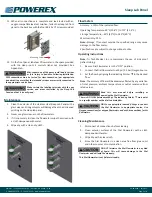 Предварительный просмотр 3 страницы Powerex PX-SLP-1 Instructions Manual