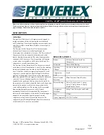 Powerex SED1007E Manual preview