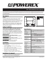 Powerex SES02 Manual preview