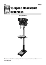 Preview for 1 page of Powerfist 16-Speed Floor Mount Drill Press User Manual