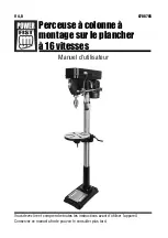 Preview for 27 page of Powerfist 16-Speed Floor Mount Drill Press User Manual