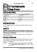 Preview for 2 page of Powerfist 8604589 User Manual