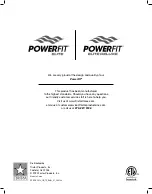 Preview for 13 page of PowerFit ELITE DELUXE PFE-1912 Owner'S Manual