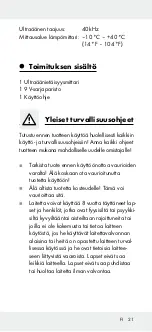 Предварительный просмотр 21 страницы Powerfix Profi 102668 Operation And Safety Notes