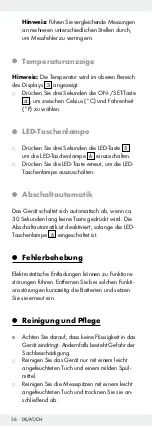 Предварительный просмотр 36 страницы Powerfix Profi 109791 Operation And Safety Notes