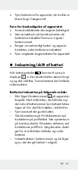 Предварительный просмотр 43 страницы Powerfix Profi 271367 Operation And Safety Notes