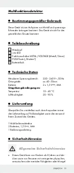 Preview for 32 page of Powerfix Profi 273599 Operation And Safety Notes