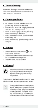 Preview for 12 page of Powerfix Profi 275268 Operation And Safety Notes