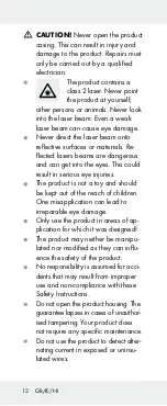 Preview for 12 page of Powerfix Profi 285131 Operation And Safety Notes