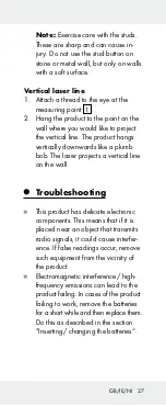 Preview for 27 page of Powerfix Profi 285131 Operation And Safety Notes