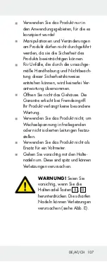 Preview for 107 page of Powerfix Profi 285131 Operation And Safety Notes