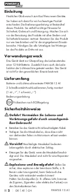 Preview for 4 page of Powerfix Profi 292905 Operating Instructions Manual