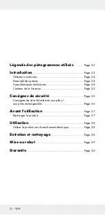 Preview for 22 page of Powerfix Profi 296661 Operation And Safety Notes