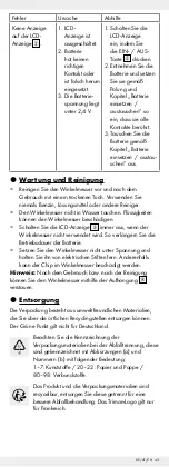 Preview for 43 page of Powerfix Profi 300093 Operation And Safety Notes