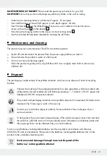 Предварительный просмотр 19 страницы Powerfix Profi 304982 Operation And Safety Notes