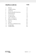 Preview for 80 page of Powerfix Profi 306852 Operating And Safety Instructions, Translation Of Original Operating Manual