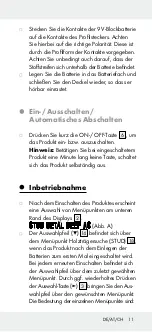 Preview for 11 page of Powerfix Profi 306954 Operation And Safety Notes