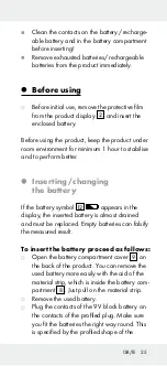 Preview for 25 page of Powerfix Profi 306954 Operation And Safety Notes