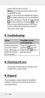 Preview for 30 page of Powerfix Profi 306954 Operation And Safety Notes