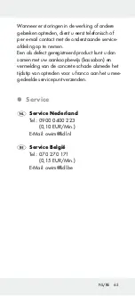 Preview for 63 page of Powerfix Profi 306954 Operation And Safety Notes