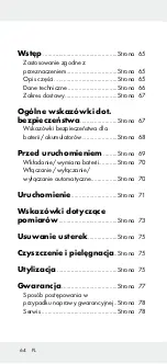 Preview for 64 page of Powerfix Profi 306954 Operation And Safety Notes