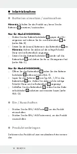 Предварительный просмотр 10 страницы Powerfix Profi 306956 Operation And Safety Notes