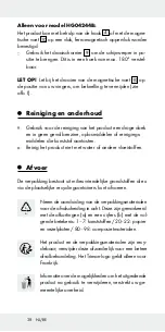 Preview for 38 page of Powerfix Profi 306956 Operation And Safety Notes