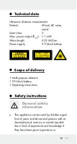 Preview for 11 page of Powerfix Profi 40111 Operation And Safety Notes