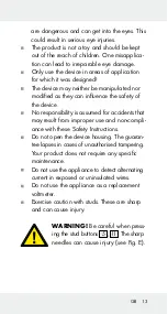 Preview for 13 page of Powerfix Profi 40111 Operation And Safety Notes