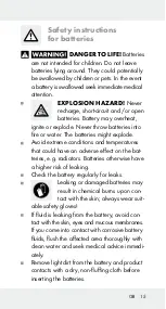 Preview for 15 page of Powerfix Profi 40111 Operation And Safety Notes