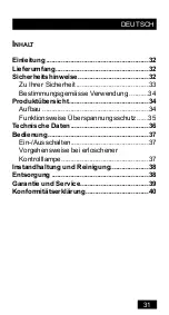 Preview for 32 page of Powerfix Profi 56731 Operating Instructions Manual