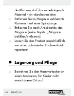 Preview for 66 page of Powerfix Profi 61659 Operation And Safety Notes